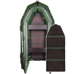 Надувний човен ПВХ BARK BT-290 з настилом слань-книжка. Купити Барк ВТ-290 під мотор