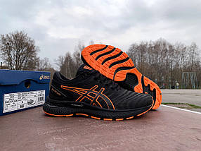 Чоловічі кросівки Asics Gel-Nimbus 22 Black Orange чорні з оранжевим