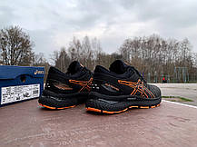 Чоловічі кросівки Asics Gel-Nimbus 22 Black Orange чорні з оранжевим, фото 4
