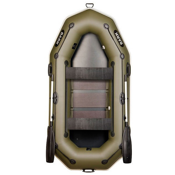 Надувний човен ПВХ BARK B-260PD, купити недорого човен Барк 260 ціна від заводу, гумові човни двомісні, фото 1