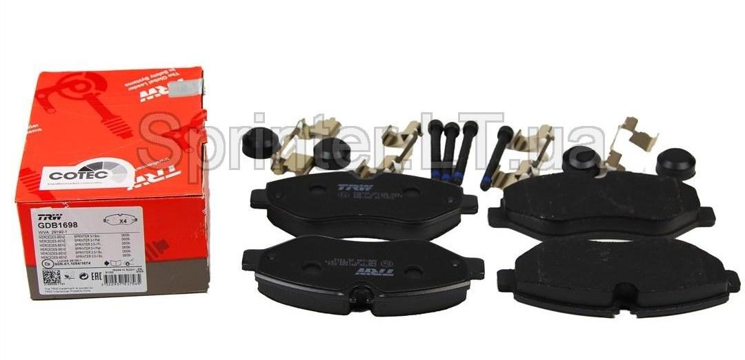 Колодки гальмівні передні MB Sprinter 906/Vito 639 Brembo Autotechteile 4264, фото 1