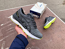 Чоловічі спортивні кросівки Asics Gel-Nimbus 22 Grey Lime сірі з салатовим, фото 3