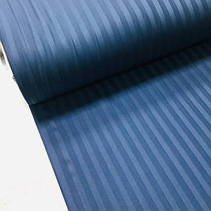 Сатин 100% бавовна (ТУРЕЧЧИНА шир. 2,4 м) Stripes синій ВІДРІЗ (1,3*2,4 м)