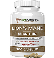 Real Mushrooms lion's Mane / Їжовик гребінчастий органік 300 капсул
