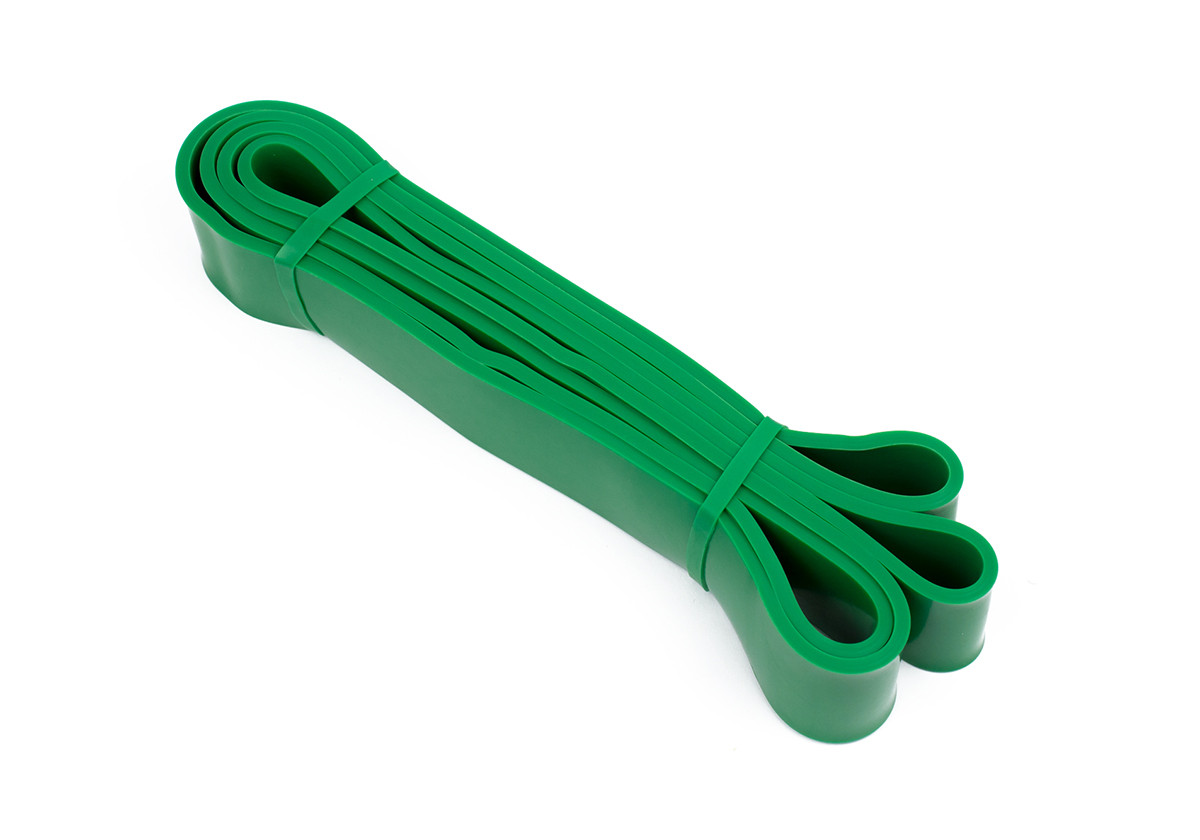Резиновая петля для йоги и фитнеса 19-65 кг зелёный
