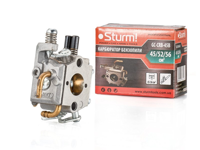 Карбюратор «профі» для бензопили 45-56 куб.см Sturm GC-CRB-45B