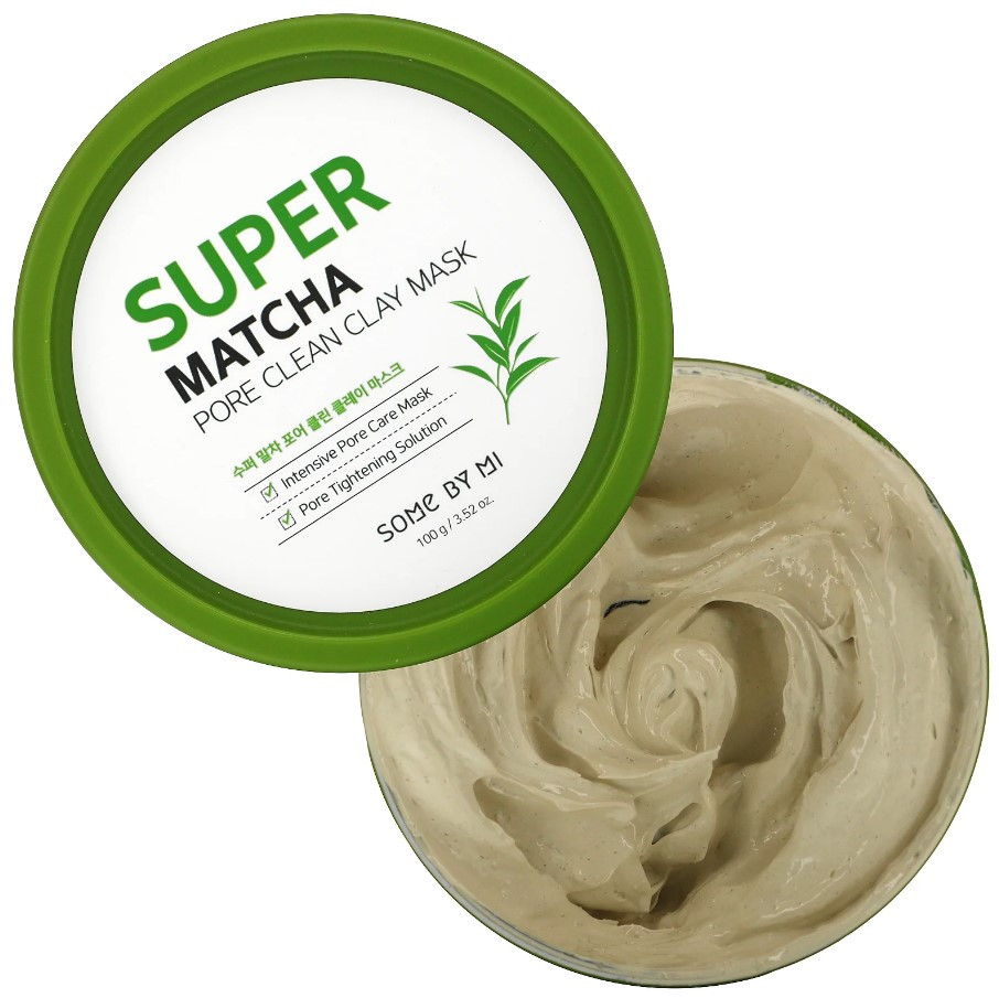 Глиняна детокс-маска з чаєм матча SOME BY MI Super Matcha Pore Clean Clay Mask 100 г