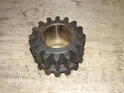 Шестерня Z=16/16 диференціала мототрактора бічна плоска