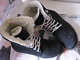 Суперзимові жіночі чоботи черевики Tima теплі черевики замша синього кольору, фото 7