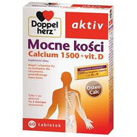 Doppelherz Aktiv Mocne kosci Кальций, Витамин D, K для укрепления костей 60 таб Доставка из ЕС