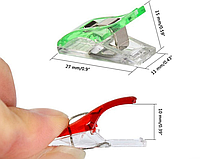 Затискач прищіпка ПВХ для шиття і рукоділля ширина 1см