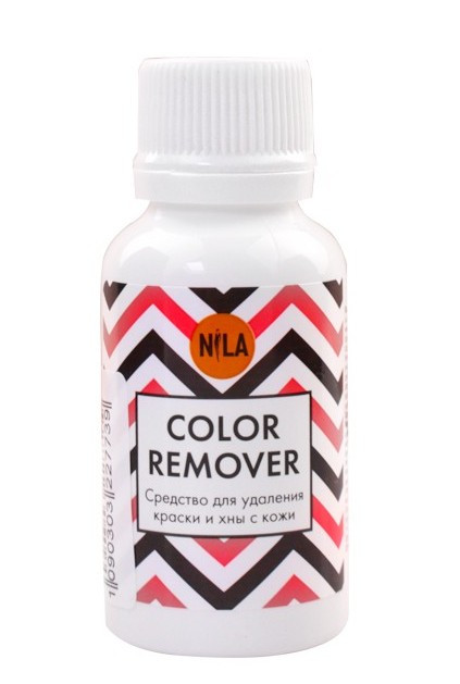 Засіб для видалення фарби та хни з шкіри Nila color remover, 30 мл