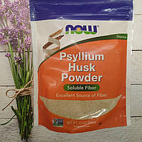 Now Foods Psyllium Husk Powder 680g, клетчатка из шелухи семян подорожника нау