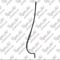 Кована гнута стійка 950х30х210х12 вальц. Арт. 20.100