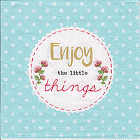 Салфетки бумажные "Enjoy the little things"