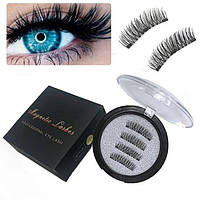 Магнитные ресницы Magnet Lashes Professional Eye Lash 3 магнита 3D эффект круглый футляр