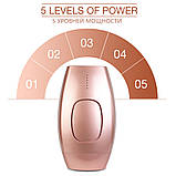 Фотоепілятор домашній. MEDSET PiPi-рожевий F1 600000 спалахів IPL, фото 6