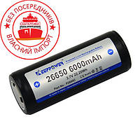 Аккумулятор Li-ion с защитой KEEPPOWER 26650 6000mAh 3.7V