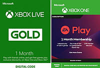 Xbox Live Gold - 1 месяцев + EA Access - 1 месяцев Xbox One, One S/X подписка для всех регионов и стран