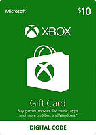 Электронный код Xbox Live / Gift Card пополнение бумажника счета своего аккаунта на сумму 10 usd US-регион