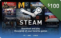 Код активации Steam Gift Card (Стим) на 100 usd US-регион