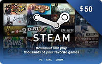 Код активации Steam Gift Card (Стим) на 50 usd US-регион