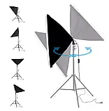 Набір постійного світла з LED лампами 30 вт. Profi-light 50х70 см, фото 4