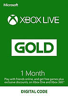 Xbox Live Gold - 1 месяц Xbox 360/One/Series подписка для всех регионов и стран