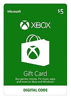 Подарочная карта Xbox Live / Gift Card пополнение бумажника счета своего аккаунта на сумму 5 usd US-регион