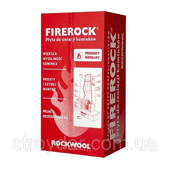 Утеплитель для камина Rockwool FIREROCK 30 мм Польша - фото 3 - id-p203572913