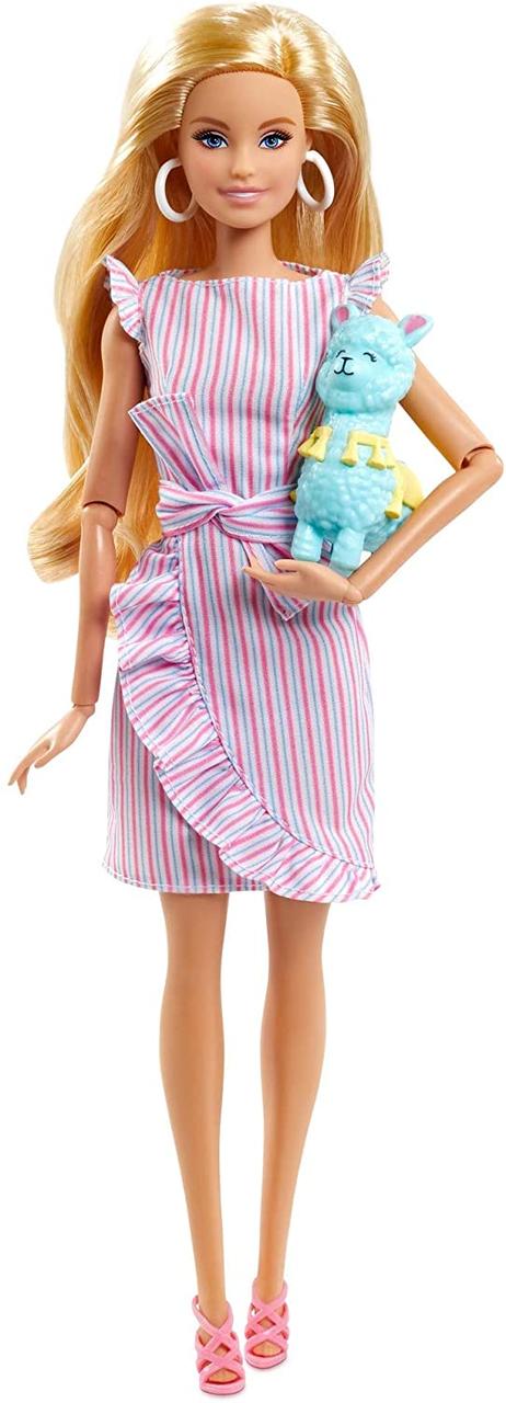 Лялька Барбі з іграшкою лама колекційна Barbie Tiny Wishes Doll GNC35