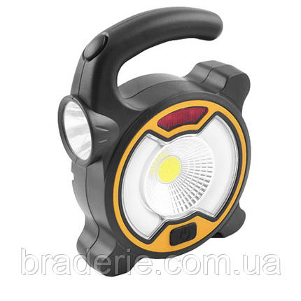 Ліхтар кемпінговий переносний MH-318B-COB+6SMD+1W USB з мигалкою, фото 1