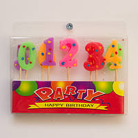 Свічки в торт Цифри на паличках 0т ??0 до 9 / Свічки в торт Цифри на паличках 0т ??0 до 9