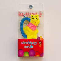 Свічка в торт Вінні Пух 0 / Свічка в торт Вінні Пух 0 4x4x1 см