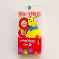 Свічка в торт Вінні Пух 9 років / Свічка в торт Вінні Пух 9 років 4x4x1 см