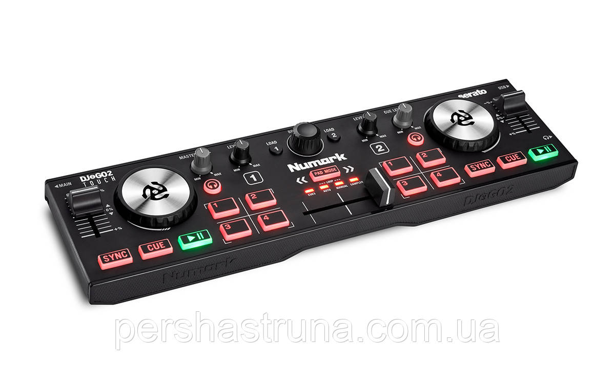 DJ контроллер NUMARK DJ2GO2 Touch - фото 3 - id-p1398771600