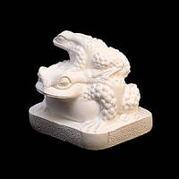 Фігурка для розфарбовування Жаба на Жабі Білий / Фігурка для розфарбовування Жаба на Жабі Білий 6x5x5 см