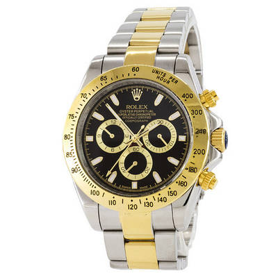 Годинник наручний Rolex Daytona Metal Automatic Silver-Gold-Black