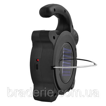 Ліхтар кемпінговий USB переносний MH-318A-COB+6SMD+1W сонячна батарея, фото 3
