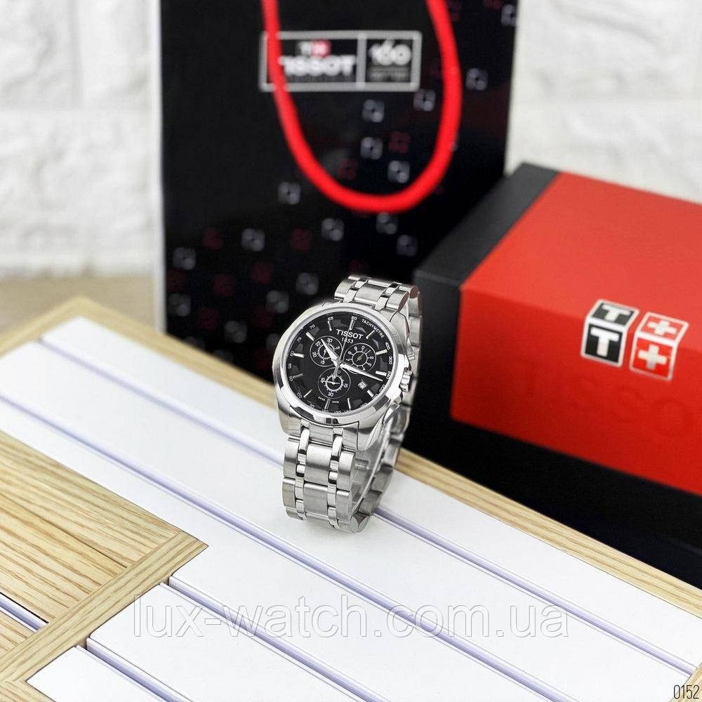 Tissot T-Classic Couturier Chronograph Steel Alt Silver-Black