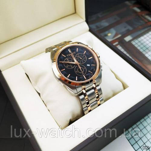 Годинник наручний Tissot T-Classic Couturier Chronograph Steel Alt Silver-Gold-Gold-Black