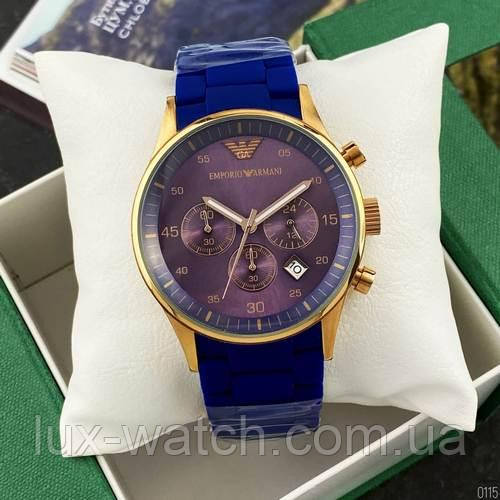 Emporio Armani AR-5905 Gold-Blue Silicone