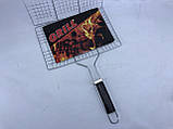 Сітка - гриль 35х22 з дерев'яною ручкою, фото 6