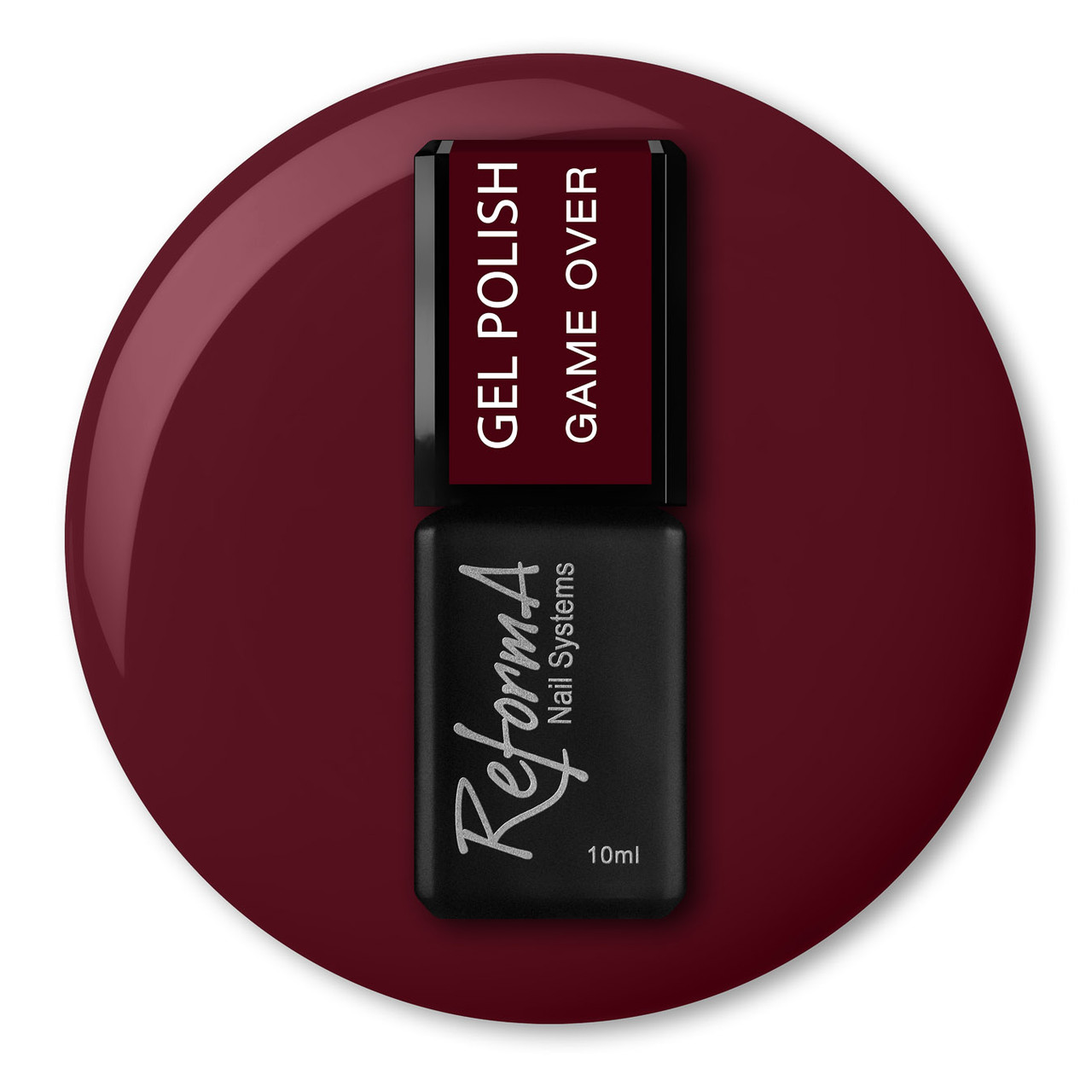 Гель-лак GAME OVER (рубиново-красный)10 мл, фото 1