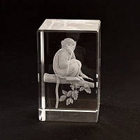 Голограма кришталева. Мавпа середня / Голограма кришталева. Мавпа середня 4x4x6 см