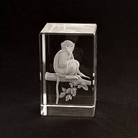 Голограма кришталева. Мавпа маленька / Голограма кришталева. Мавпа маленька 3x3x4 см