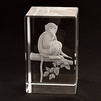 Голограма кришталева. Мавпа велика / Голограма кришталева. Мавпа велика 5x5x8 см