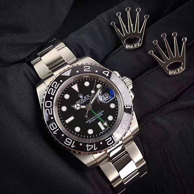 Rolex GMT Master II Silver-Black