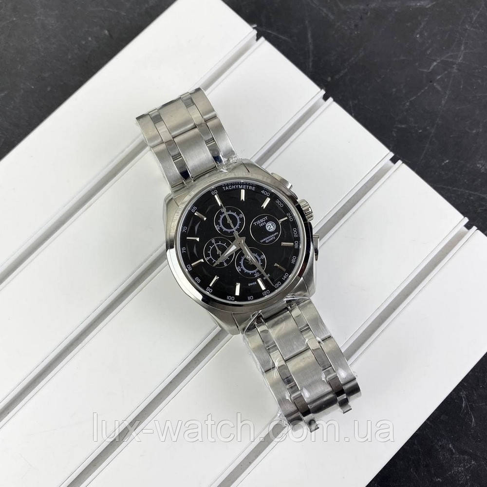 Годинник наручний Tissot T-Classic Couturier Chronograph Steel Silver-Black