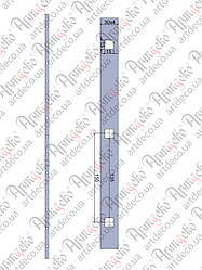 Прокат з отворами 2000х30х4 під 14 кв. крок 150 Арт 33.123
